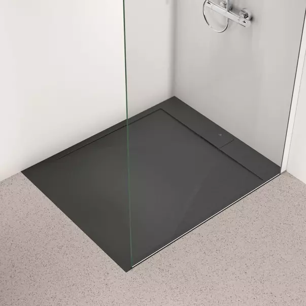 Cadita de dus dreptunghiulara Ideal Standard i.life Ultra Flat S negru intens 120x100 cm picture - 2