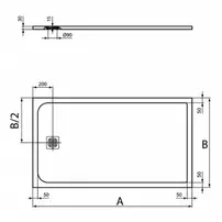 Cadita de dus dreptunghiulara Ideal Standard Ultra Flat S 160x90 cm nisipiu picture - 2