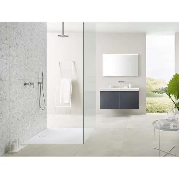 Cadita de dus patrata Geberit Olona alb 80x80 cm picture - 6