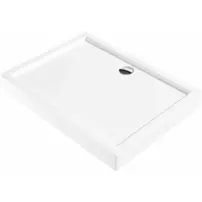 Cadita dus dreptunghiulara Deante Jasmin alb 120x80 cm