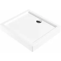 Cadita dus dreptunghiulara Deante Jasmin Plus alb 80x90 cm