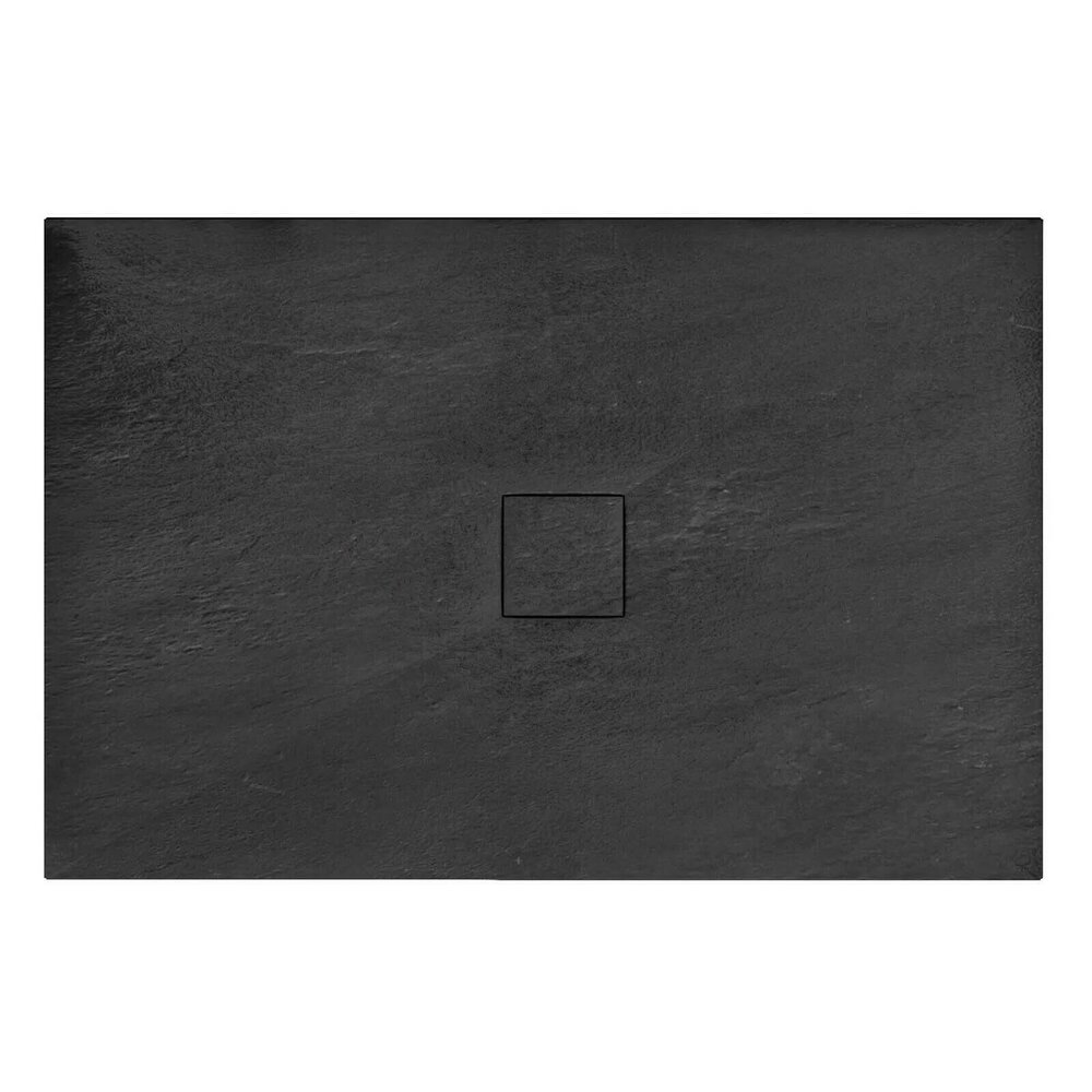 Cadita dus dreptunghiulara Rea Stone 80×120 negru neakaisa.ro