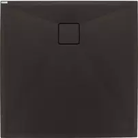 Cadita dus patrata Deante Correo negru mat 90x90 cm picture - 2