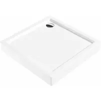 Cadita dus patrata Deante Jasmin Plus alb 80 cm