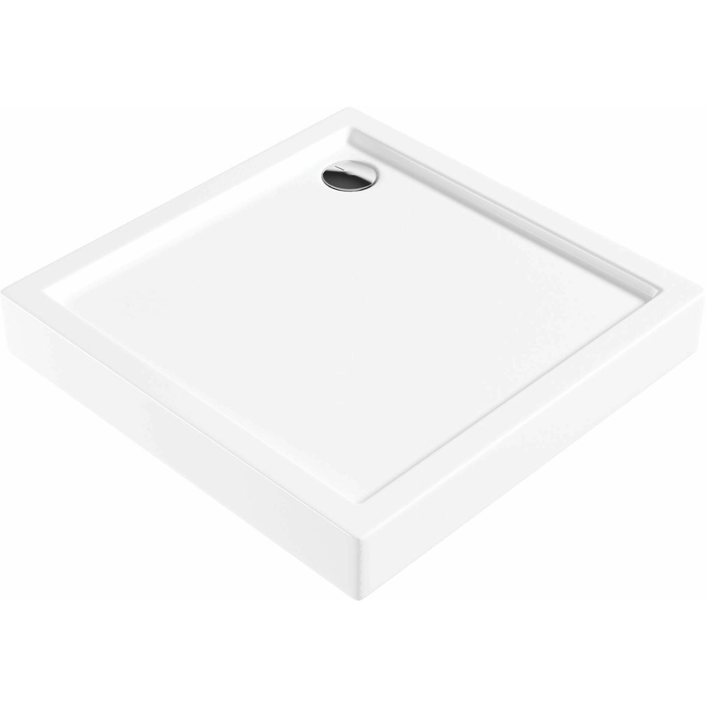 Cadita dus patrata Deante Jasmin Plus alb 80 cm alb