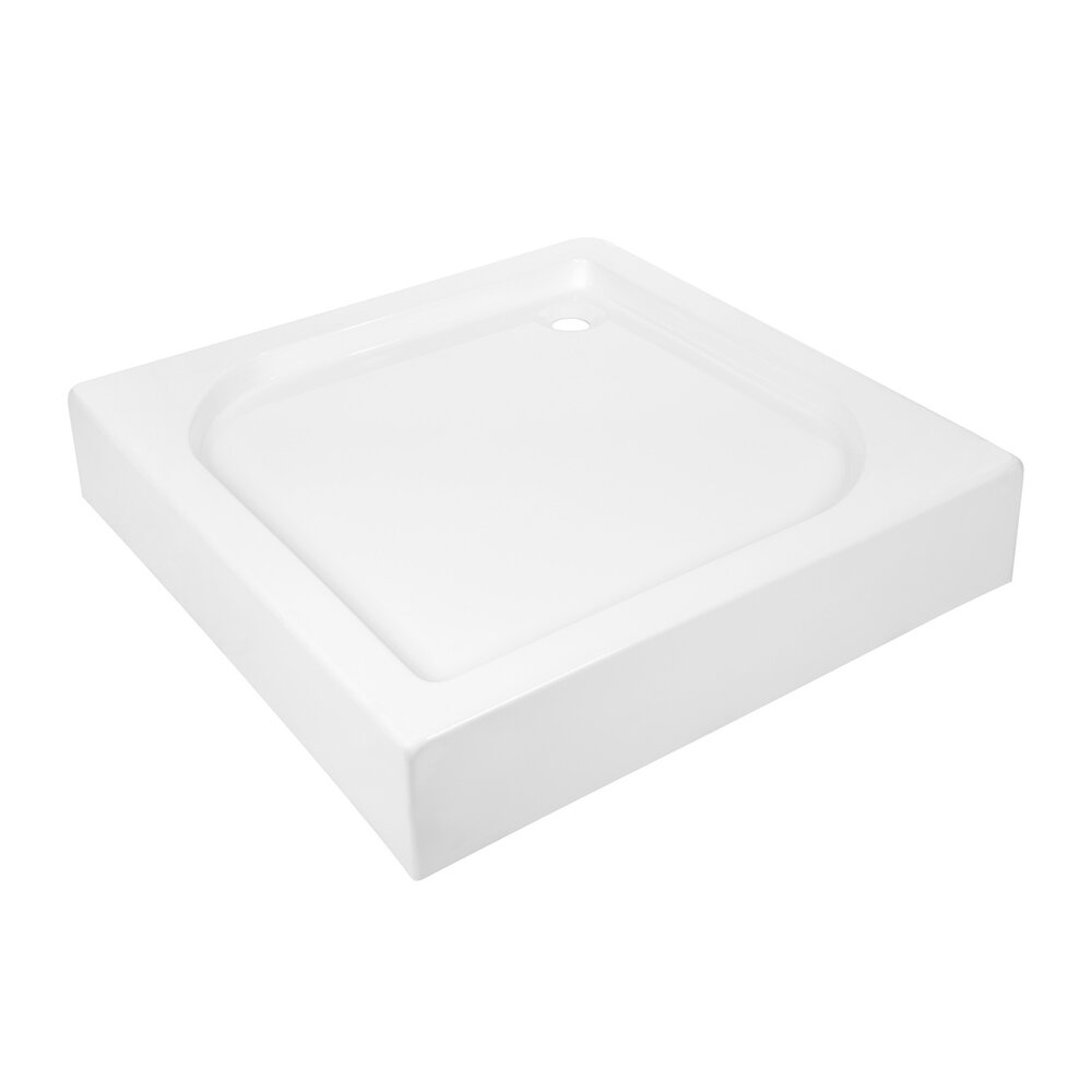 Cadita dus patrata Invena 80×80 alb 80x80
