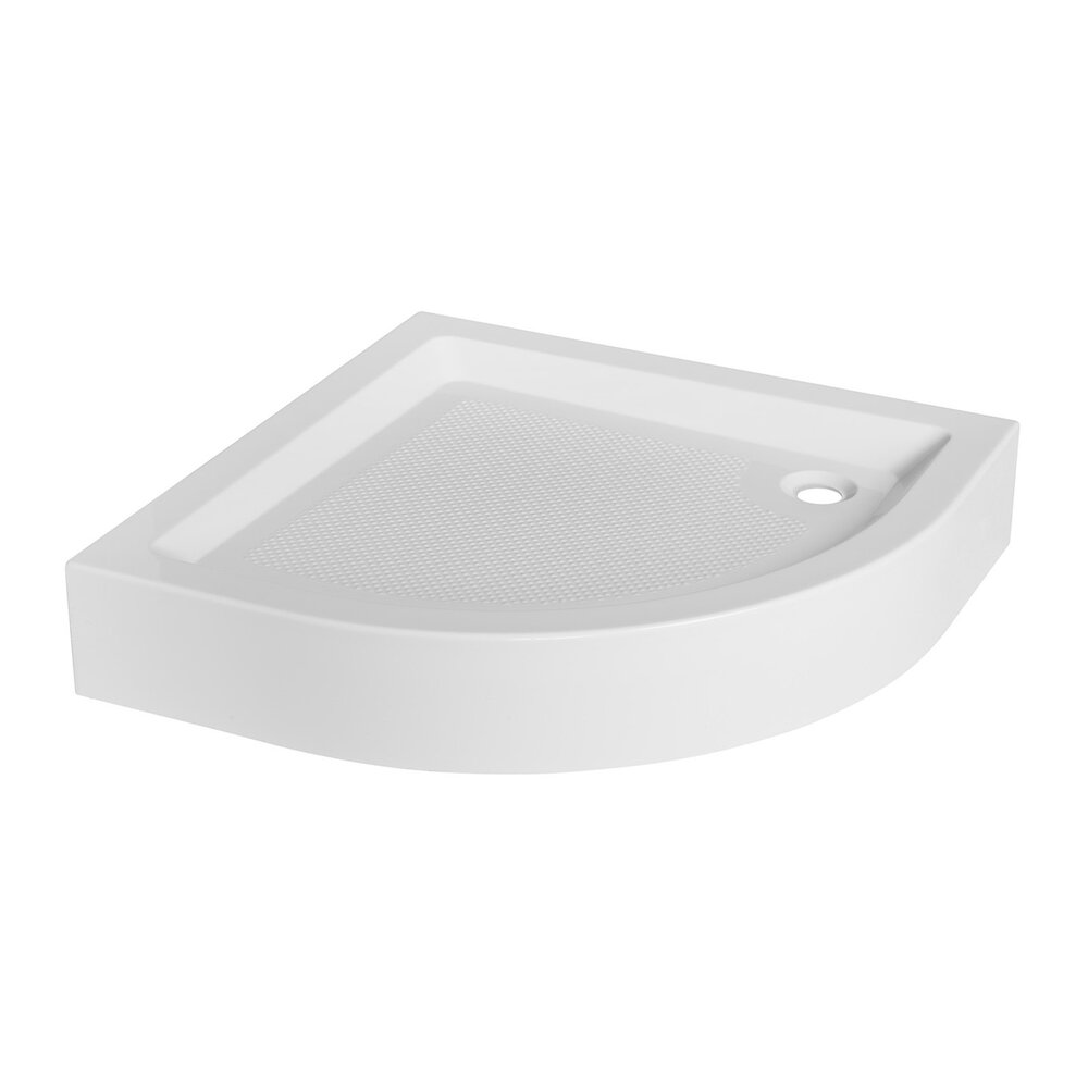 Cadita dus semirotunda Invena 90×90 alb 90x90