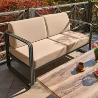 Canapea de gradina Asir Solaris antracit/bej