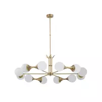 Candelabru Kutek Kamma Auriu periat 12 becuri