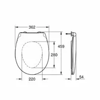 Capac wc Grohe Bau Ceramic picture - 4