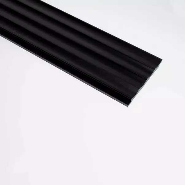 Capat panou riflaj stanga Lamelio Onda finisaj negru 3.2x270 cm picture - 4