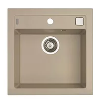 Chiuveta compozit Alveus Formic 20 Pebble bej metalizat 52x51 cm