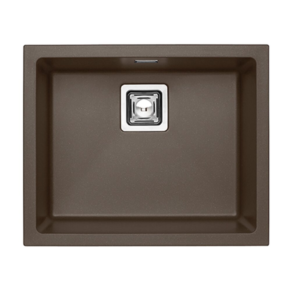 Chiuveta compozit Alveus Quadrix 50 Chocolate maro metalizat 56×46 cm 56x46