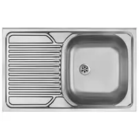 Chiuveta Deante Tango inox cu cuva orientata pe dreapta 80x50 cm