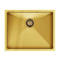 Chiuveta inox sub blat Quadron Unique Anthony 54x44 cm finisaj auriu