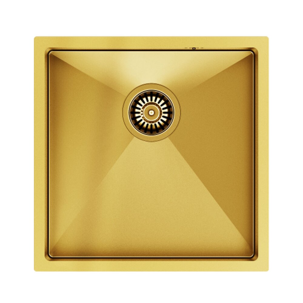 Chiuveta inox Quadron Paul finisaj auriu 44×44 cm