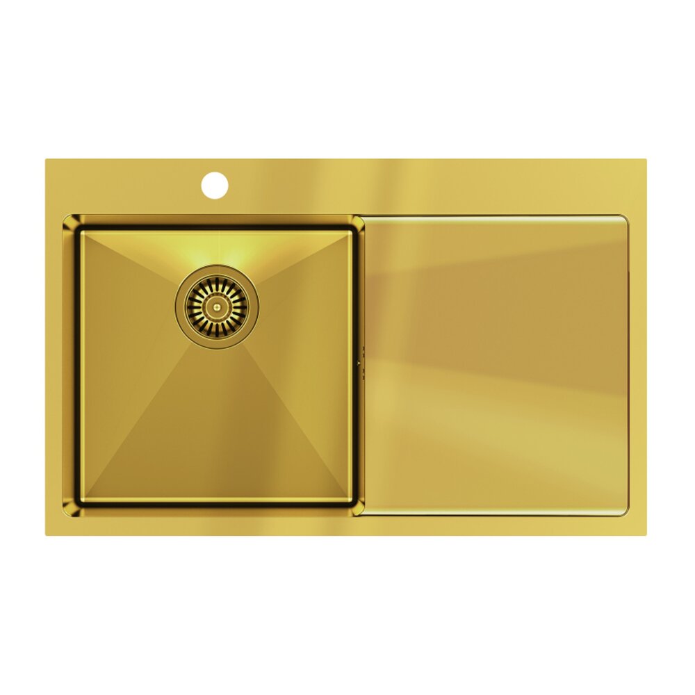 Chiuveta inox Quadron Russel 111 finisaj auriu 78×48 cm 111