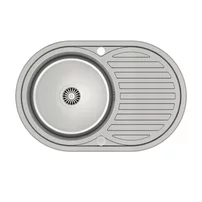 Chiuveta inox Quadron Pop Tom 211 inox satinat 77x50 cm