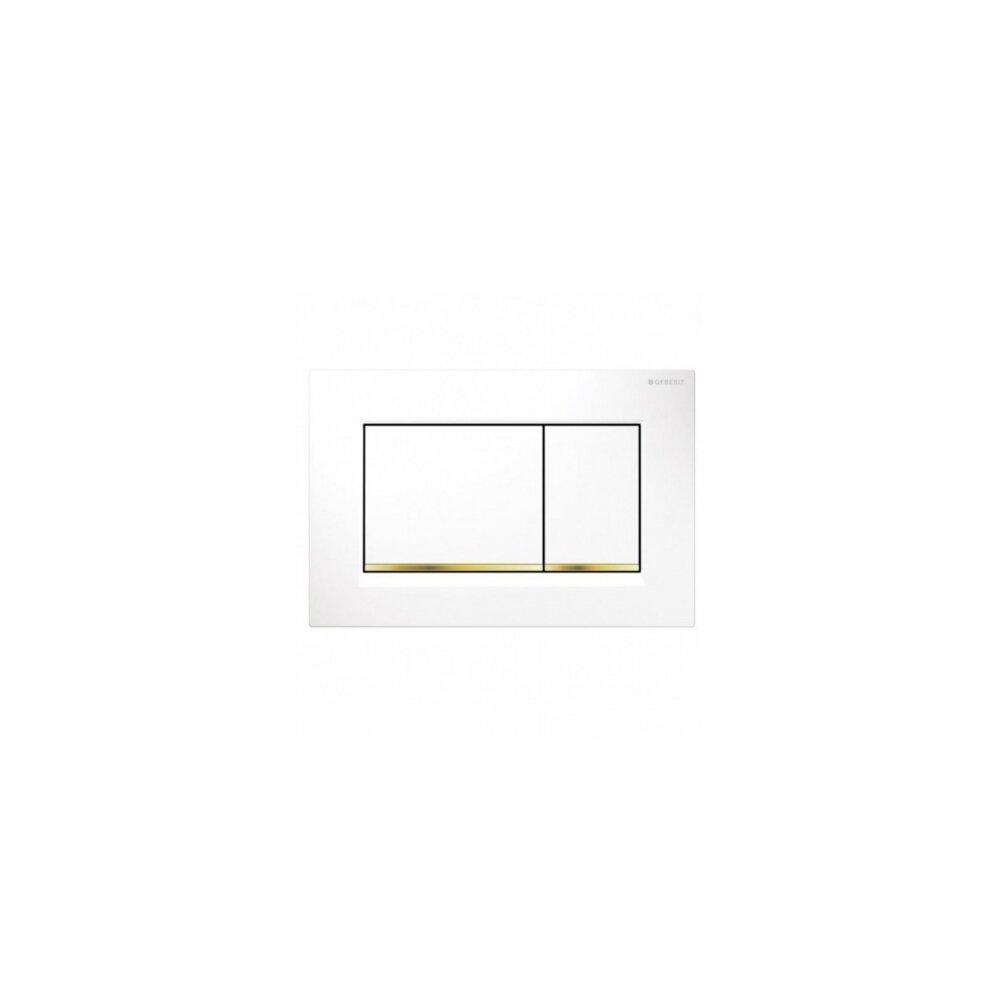 Clapeta de actionare Geberit Sigma30 alb auriu