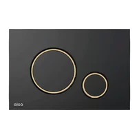 Clapeta de actionare Alcadrain M778-5 negru-mat/auriu-lucios