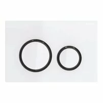 Clapeta de actionare Geberit Sigma21 alb cu inel negru