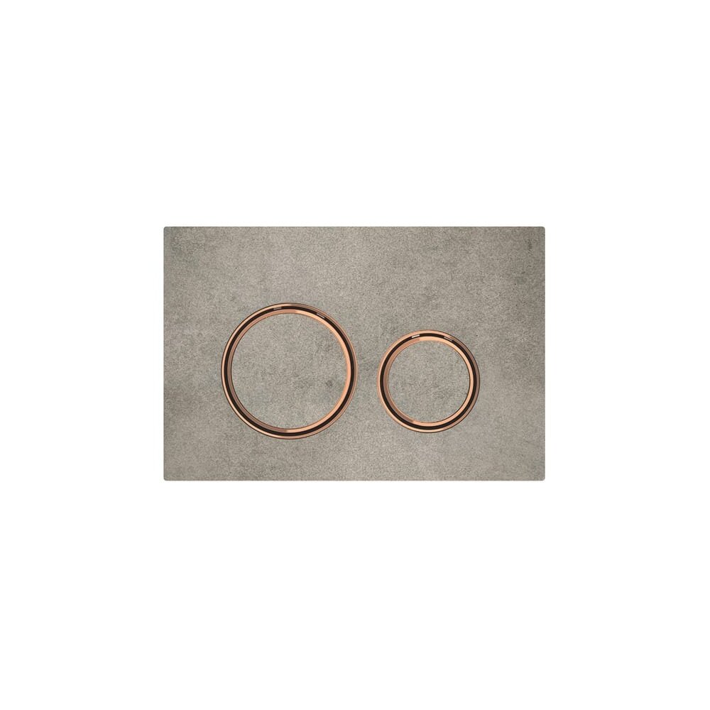 Clapeta de actionare Geberit Sigma 21 aspect beton/inel rose gold