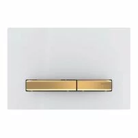 Clapeta de actionare Geberit Sigma50 alb/butoane aurii