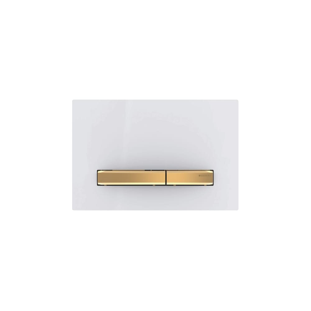 Clapeta de actionare Geberit Sigma50 alb/butoane aurii Geberit