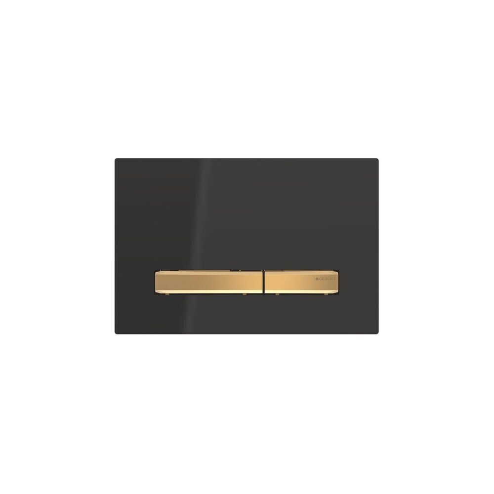 Clapeta de actionare Geberit Sigma50 negru/butoane aurii imagine neakaisa.ro