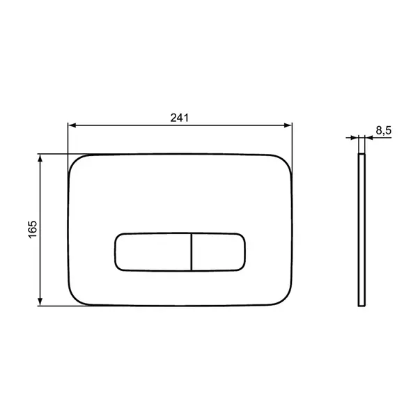Clapeta de actionare Ideal Standard ProSys Oleas M3 alb mat picture - 5