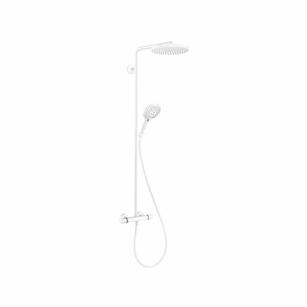 グッドカルマ Reversible CHELSEA サイズ2 Coloana de dus cu baterie termostatata alb mat Hansgrohe Raindance
