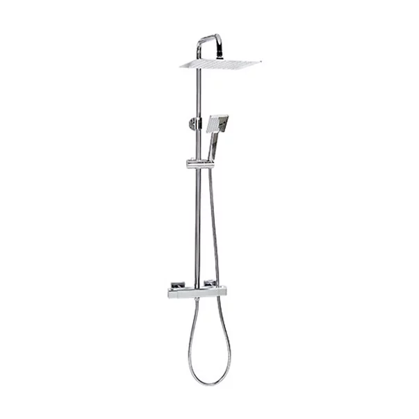 Coloana de dus cu termostat Valvex Cubus monocomanda crom