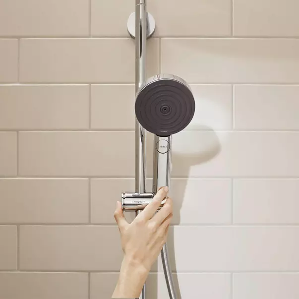 Coloana de dus Hansgrohe Pulsify S 260 cu termostat ShowerTablet Select 400 crom si pipa cada picture - 4