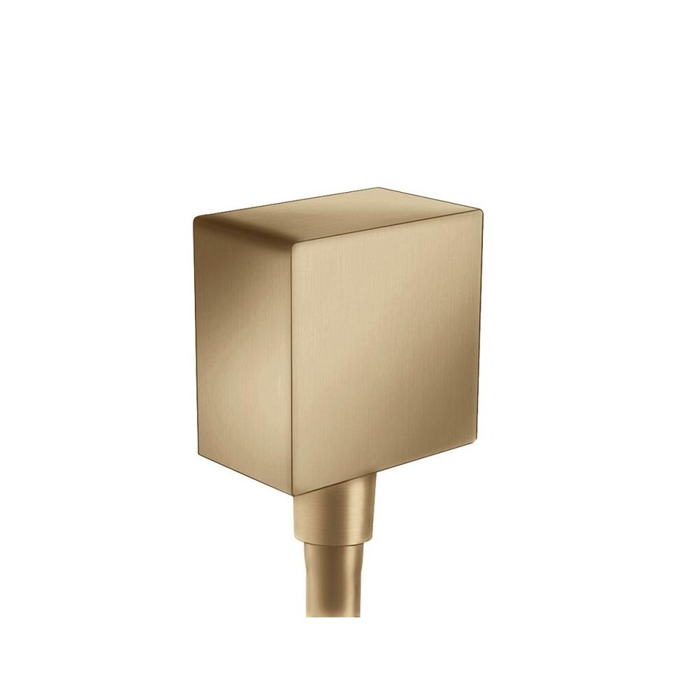 Cot conector dus Hansgrohe FixFit Square bronz periat Accesorii