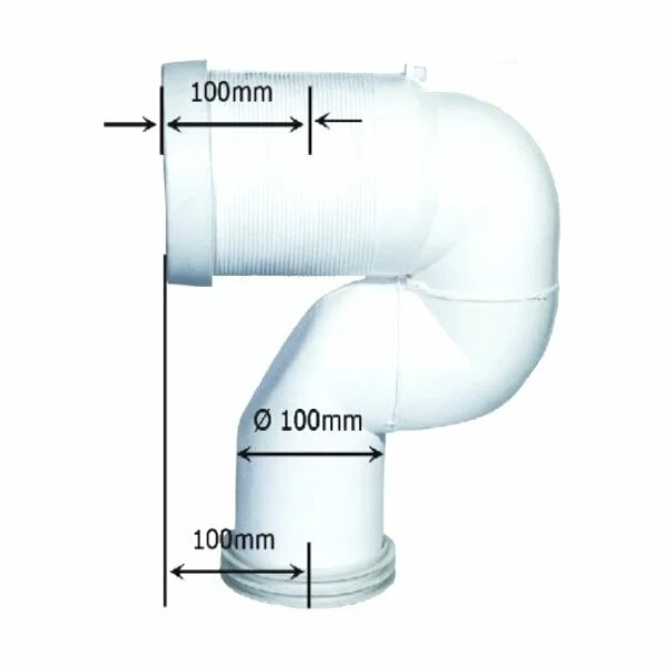 Conector scurgere verticala Ideal Standard pentru Vas WC pe pardoseala picture - 3