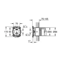 Corp incastrat Grohe RainShower universal picture - 8