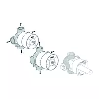 Corp incastrat Ideal Standard pentru divertor 3 iesiri picture - 2