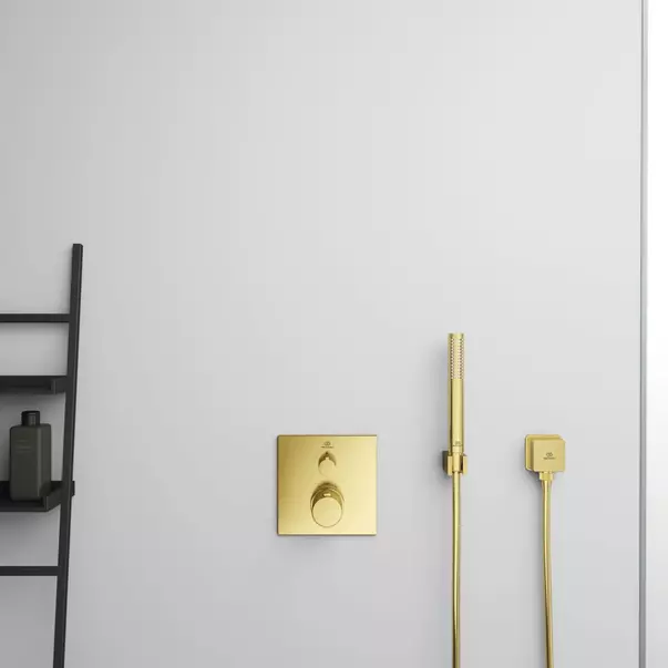 Cot conector perete Ideal Standard Atelier Conca auriu periat picture - 2