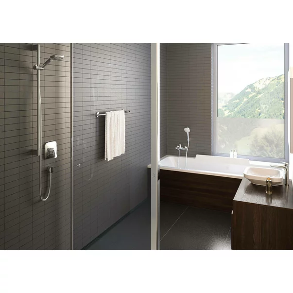 Cot de iesire dus Hansgrohe Fixfit E auriu lucios picture - 5