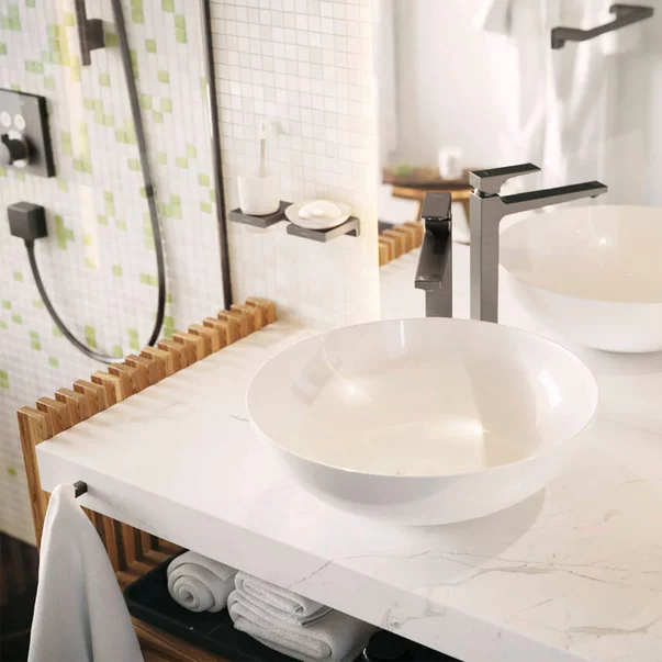 Cuier Hansgrohe AddStoris negru - crom periat picture - 5