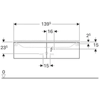 Dulap baza pentru lavoar suspendat Geberit Xeno2 alb 2 sertare 140 cm picture - 4