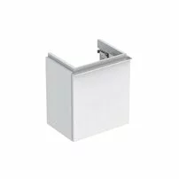 Dulap baza pentru lavoar suspendat alb mat Geberit Icon 1 usa opritor dreapta 37 cm
