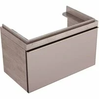 Dulap baza pentru lavoar suspendat bej Geberit Citterio 1 sertar 89 cm