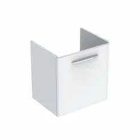 Dulap baza pentru lavoar suspendat Geberit Selnova Square alb 1 usa 65 cm