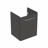 Dulap baza pentru lavoar suspendat Geberit Selnova Square negru 1 usa 55 cm