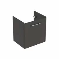 Dulap baza pentru lavoar suspendat Geberit Selnova Square negru 1 usa 65 cm