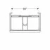 Dulap baza pentru lavoar suspendat Geberit Smyle Square alb 2 sertare 74 cm picture - 3