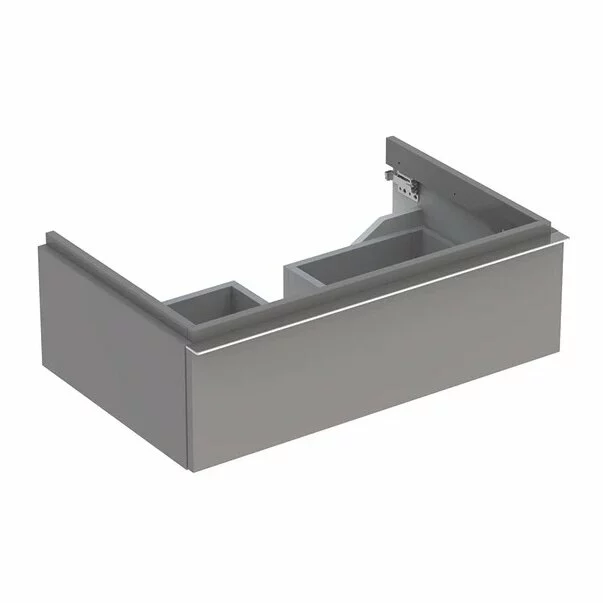 Dulap baza pentru lavoar suspendat gri Geberit Icon 1 sertar 74 cm