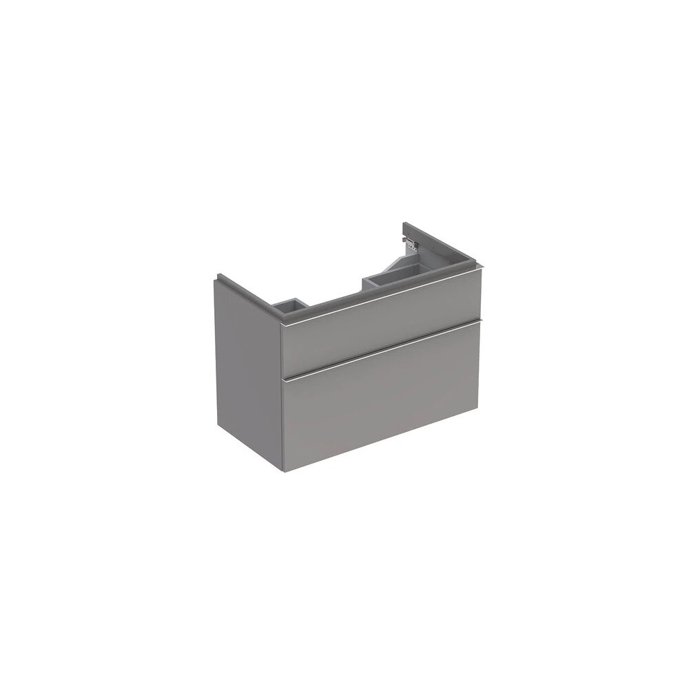 Dulap baza pentru lavoar suspendat gri Geberit Icon 2 sertare 89 cm Dulap baza pentru lavoar suspendat gri Geberit Icon 2 sertare 89 cm