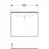 Dulap baza pentru lavoar suspendat negru Geberit Acanto 1 sertar 60 cm - 4